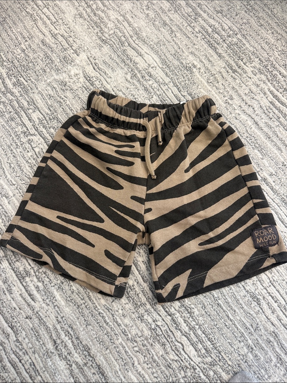 Zara Brown & Black Zebra Print Kids Shorts